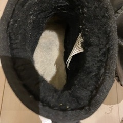 アグ ブーツ　ブラックレザーの画像