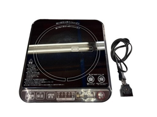 NO.1290 【2019年製】 山善 IH コンロ 調理器具 1口コンロ YEA-140(B)