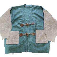 新品タグ付き　大きめニットカーディガン上着羽織　3Lぐらい　

