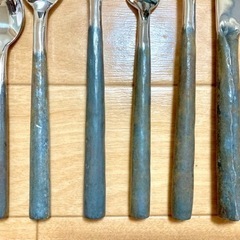 カトラリーセット (ナイフ×1 フォーク×2スプーン×3) 2セット 訳あり品の画像