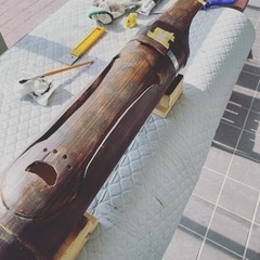 竹で楽器のチェロ製作【竹チェロ製作】の画像