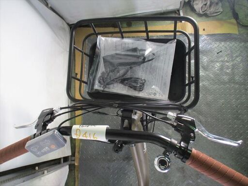 Ｄ416★整備済み　新古車　電動自転車　マルイシ　View　ブラウン　跨いだだけで走行歴無しの超美品★【20インチ　5.8Ah】