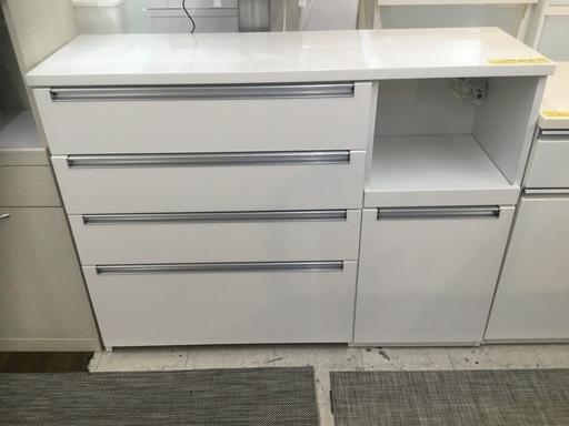 配達可【カウンターキッチン】【キッチンボード】【食器棚】【収納 】クリーニング済み【管理番号12403】
