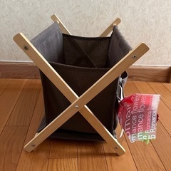  マガジンラック 折りたたみ 収納ボックス 布製　お花付の画像