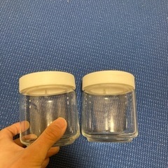 ガラスコンテナ2個