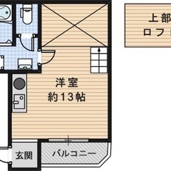 No425 敷礼ゼロ✨大阪市大正区 駅チカ新築 ロフト付き1R✨...