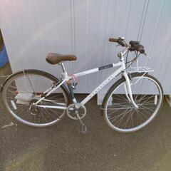 お話し中　自転車 クロスバイク