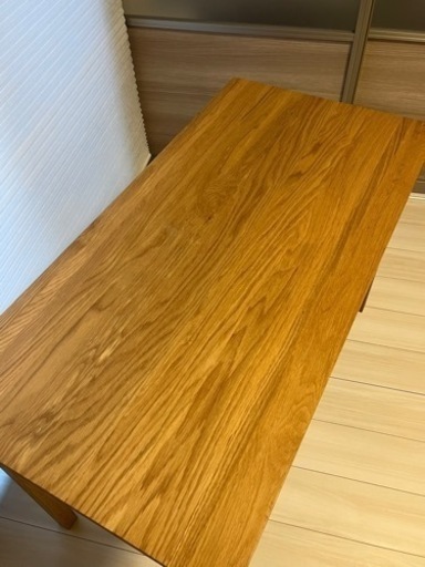 （週末限定値下げ実施）無印良品  無垢材デスク（引出付）オーク材