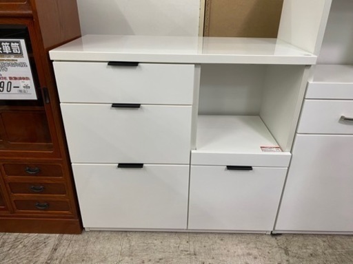 【愛品館 江戸川店 キッチン収納】NITORI（ニトリ）キッチンカウンター ID:159-019380-007