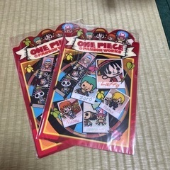 ワンピース下敷き　2枚セットの画像