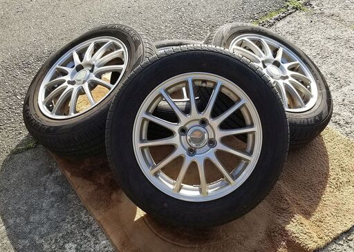 ホイール タイヤ 15インチ 4本セット 4穴 PCD100 175/65R15