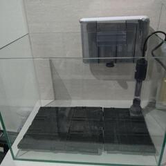 （値下げ）コトブキ工芸レグラスオールガラス水槽40cm＋Ｗろ過フ...