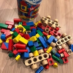 【お話し中】知育玩具　HEROS 木のつみき　