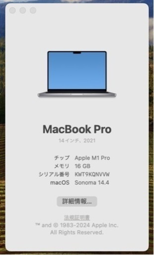 【動画編集OK】MacBookPro 14インチ　M1proチップ　16GB/512GB スペースグレイ