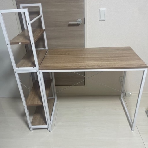 (お渡し決定)【お値下げしました】(美品)デスク\u0026ラック