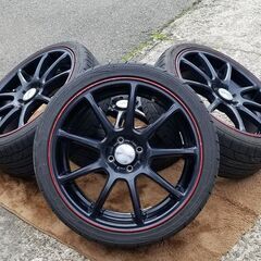 ホイール タイヤ 18インチ 4本セット 4穴 PCD100 205/40R18