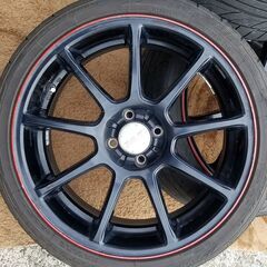 ホイール タイヤ 18インチ 4本セット 4穴 PCD100 205/40R18の画像