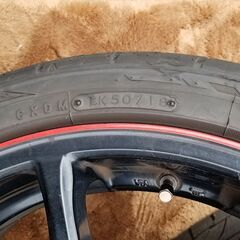 ホイール タイヤ 18インチ 4本セット 4穴 PCD100 205/40R18の画像