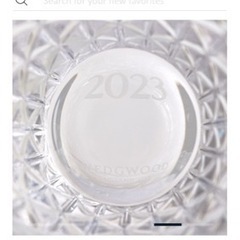 新品・未使用 ウェッジウッド クリスタル アニュアルタンブラー ペア　袋2枚の画像