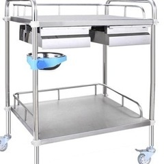 医療用トロリー、移動式ステンレス鋼の医療機器のトロリー、2/3段...