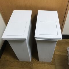【あげます】無印良品のダストボックスと、収納ケース