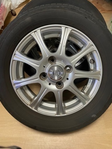 （23時迄にお取引成立なければ削除致します）アルミホイールタイヤ付き4本（中古）