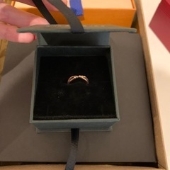 4℃ ダイヤ　ピンキーリングの画像