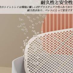 ⭐新品　小犬 小型犬トイレ  防止壁プレート 犬 トイレトレー 柱付き 訓練しすい ト 犬用トイレ 犬トイレトレー はみ出し防止 メッシュカバー付き 取り外し可能な 犬 トイレ ワイド おしっこが漏れにくい簡単お掃除簡単 犬 トイレ しつけ 消臭 おしゃれ 犬用トイレ トイレトレー 飛び散り防止壁プレート付き屋内/屋外 (約40*30*11cm,グリーン) の画像