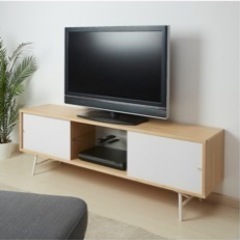 ☆ジモティ割あり☆ テレビ台 ホワイト W81×D35×H46 取り扱い クリーニング済み