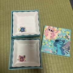 スティッチのペア皿