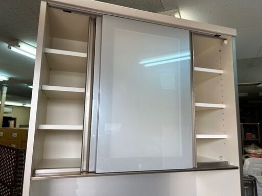 美品　パモウナ　キッチンボード　食器棚　幅約90cm 奥行約50cm　高さ約198cm