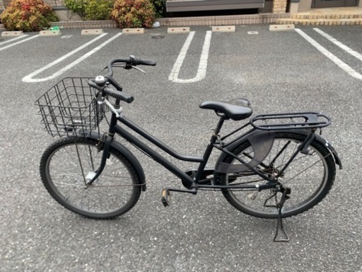 自転車 ママチャリ クロスバイク ブラック