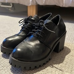 厚底　ローファー　ブーツ