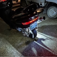 茨城　低走行　SG03J マジェスティ C 250 エアロ　ストロボ　フルカスタム　メッキ　エナメルシート 実働 5連メーター 関東 茨城 千葉 埼玉 東京 神奈川 の画像