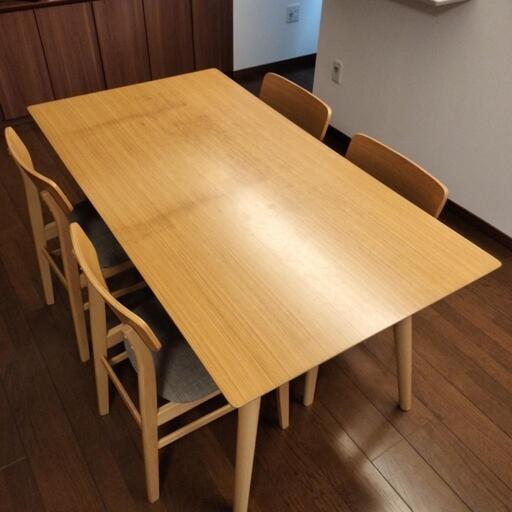ダイニングテーブル チェア4脚セット