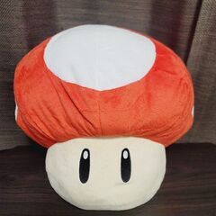 【新品タグ付き】スーパーマリオ　特大サイズぬいぐるみ スーパーキノコ
