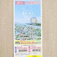 ネモフィラ祭り　2024　入園割引券　シーサイドパーク　大阪　舞...
