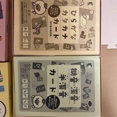 【美品】七田式　ひらがなカタカナカード　拗音・濁音・半濁音カードの画像