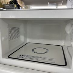 無印良品 電子レンジ 2019年製 フラット MJ-SER18A ホワイト 白 良品計画  札幌市手稲区の画像