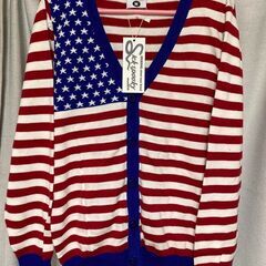 sickspooky．USAフラグ柄．カーディガン．Ⅿ