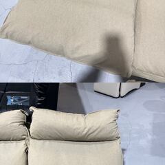 ☆無印良品☆ ハイバックリクライニングソファ オットマン付き