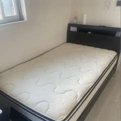 家具 ベッド セミダブルベッド(フレーム付)
