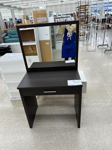 ★ジモティ割あり★ 末次家具工芸㈱ ドレッサー ダークブラウン H130×D45×W70 クリーニング済み TJ4961