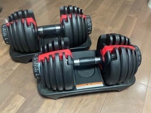 RIORES 可変式ダンベル　24kg×2セット　筋トレ　トレーニング器具
