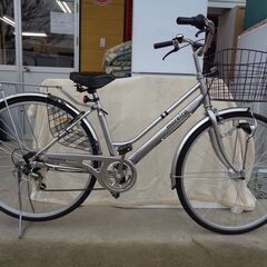 27インチ自転車　6段変速　オートライト　中古