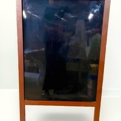 A型ブラックボード 両面（光沢あり）ダークブラウン マグネット可の画像