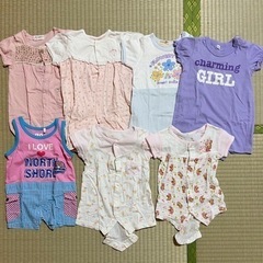ベビー　カバーオール　ロンパース　セット売り　女の子
