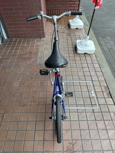 ★稀少品★ブリヂストン　TRANSIT（トランジットライト）　アルミフレーム　シングル折り畳み自転車　センタースタンド　ブルー