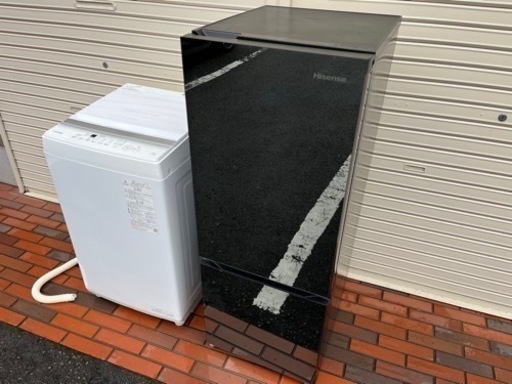 ★極美品★家電2点セット2023年製/2022年製 東芝/ハイセンス 冷蔵庫 洗濯機  動作確認済み
