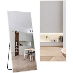 176 x 77cm(ホワイト) 全身鏡 スタンドミラー 大型（定価20,000円）の画像